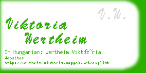 viktoria wertheim business card